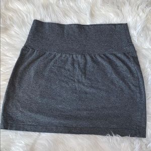 Grey mini skirt